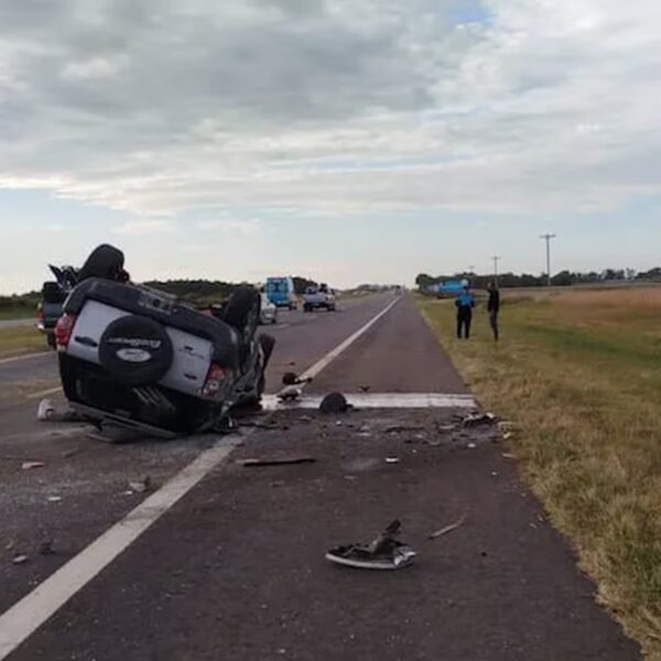 Choque frontal en la Ruta