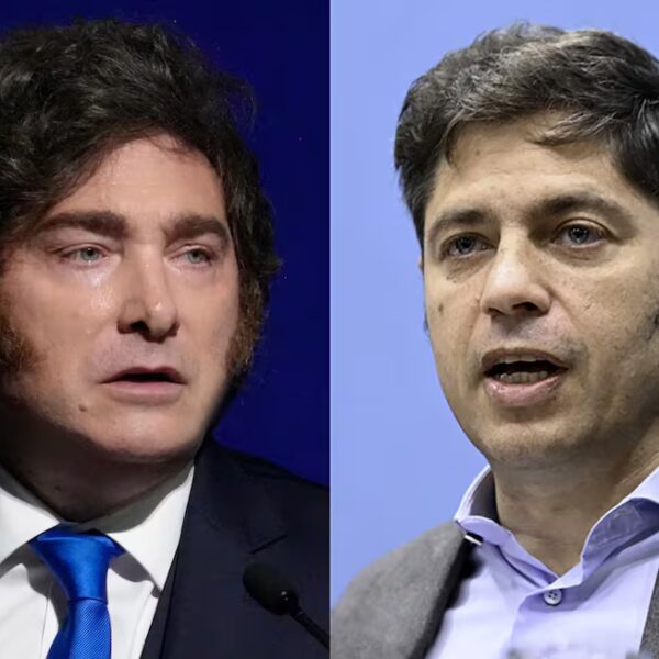 Javier Milei y Axel Kicillof.